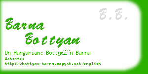 barna bottyan business card